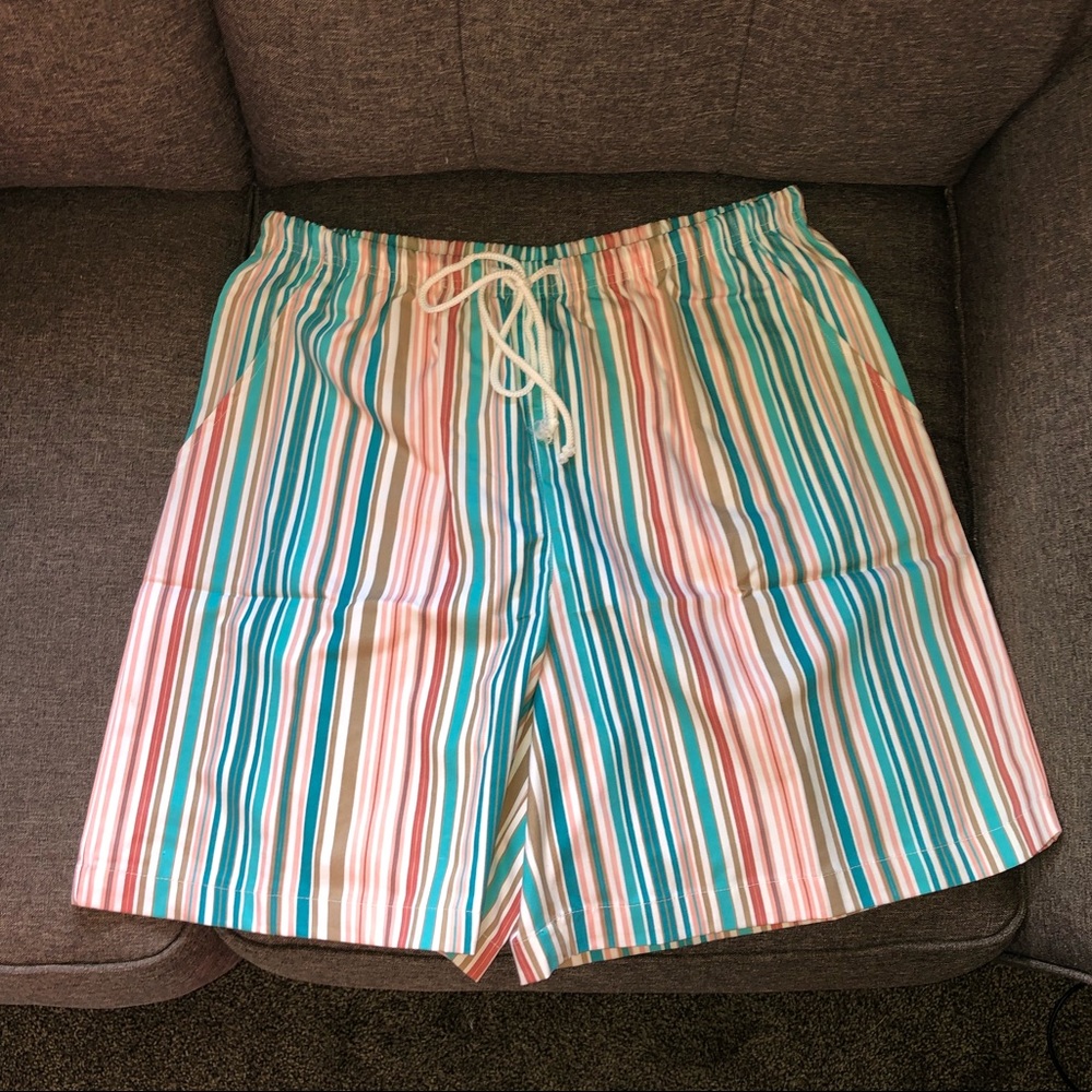 NWT Blair drawstring shorts striped